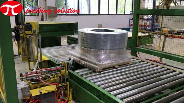 380V/50HZ Copper Coil Packing Machine LLDPE Stretch Film / Compound Paper