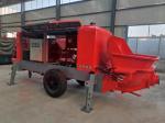 Electric Concrete Pumping Equipment , 6200kg Mini Concrete Pump Machine