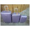 Buy cheap 4 Wheel Hard Case Spinner Luggage Sets Bright Colored With Silver Iron Trolley from wholesalers