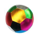 Unisex Assortment of Metallic Fabric Bouncing Inflatable Toy Balls Purple Gold