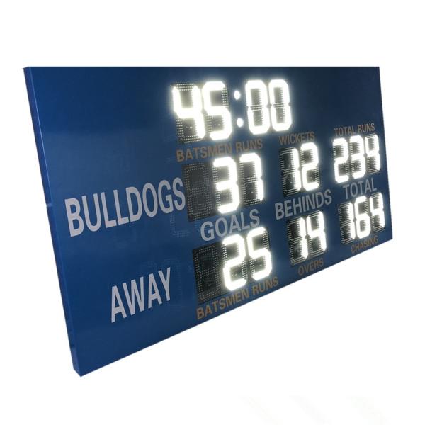 Buy cheap Customized AFL Led Cricket / Electronic Football Scoreboard In White Color from wholesalers