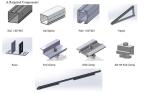 Aluminum Solar Panel Pole Mount Bracket For Solar Power Agricultural Greenhouses