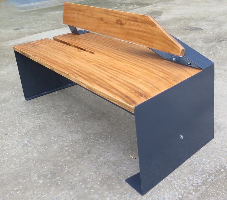 New design street patio park bench seat,WPC wooden slats for bench