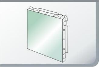 Decorative PVDF ACP Sheets 6.0mm Thickness Mirror Finish 0.25mm Aluminum Layer For Shopping Center Interiors