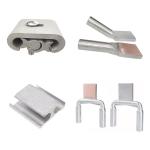 Transition Compression Terminal Clamps Heat Resistant Double Conductor