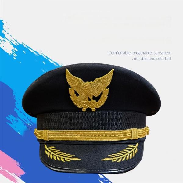 Buy cheap Coustomized Cotton Blended Wide-brimmed Naval Aviation Pilot Hat from wholesalers
