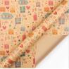 Buy cheap Multifunctional Brown Kraft Christmas Xmas Gift Wrap Paper Roll 50X70CM from wholesalers