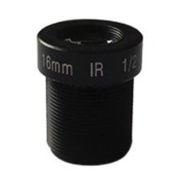 Buy cheap 1/2" 16mm 5Megapixel M12x0.5 S-mount low distortion fixed focal lens, economic 16mm MTV lens from wholesalers