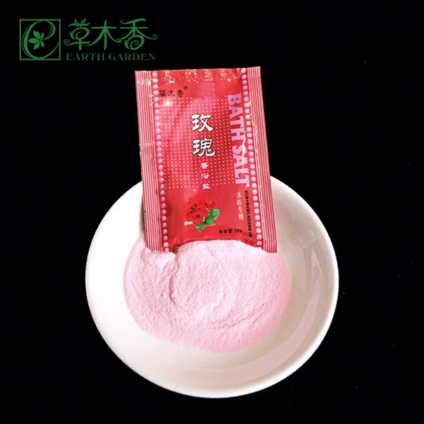 Pink Organic Rose Petal Bath Salt Self Care Herbal Foot Soak 28g×40PCS