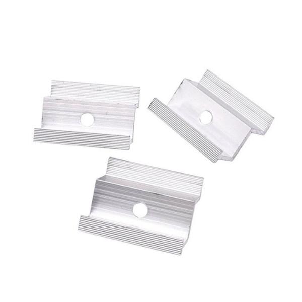 Buy cheap Silver Solar Panel End Clamp Wind Resistance Photovoltaic Panel Fastener from wholesalers