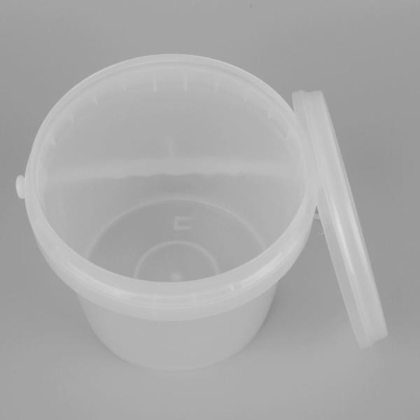 Buy cheap SGS Approval Transparent Plastic Bucket Small Size 2 Litres Screen Printing from wholesalers