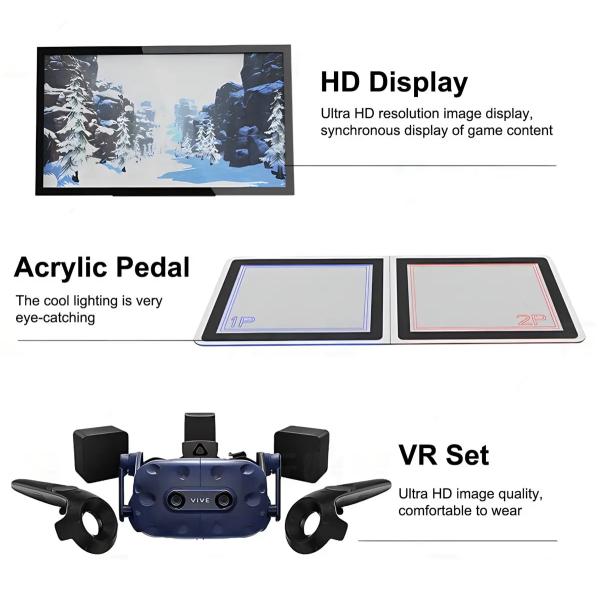 Easy Operate VR Shooting Game Machine for Entertainment Place Suitable For Development VR System