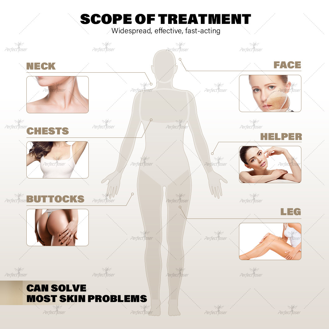 Five In One Multifunctional Laser Treatment System Hair Removal Skin Rejuvenation