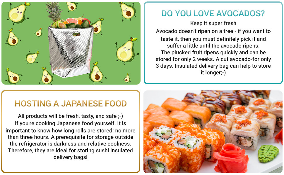 APQ Insulated Thermal Bubble Bags with Hand Hole Product Packaging Hot Cold Delivery Bag Keep Hot 