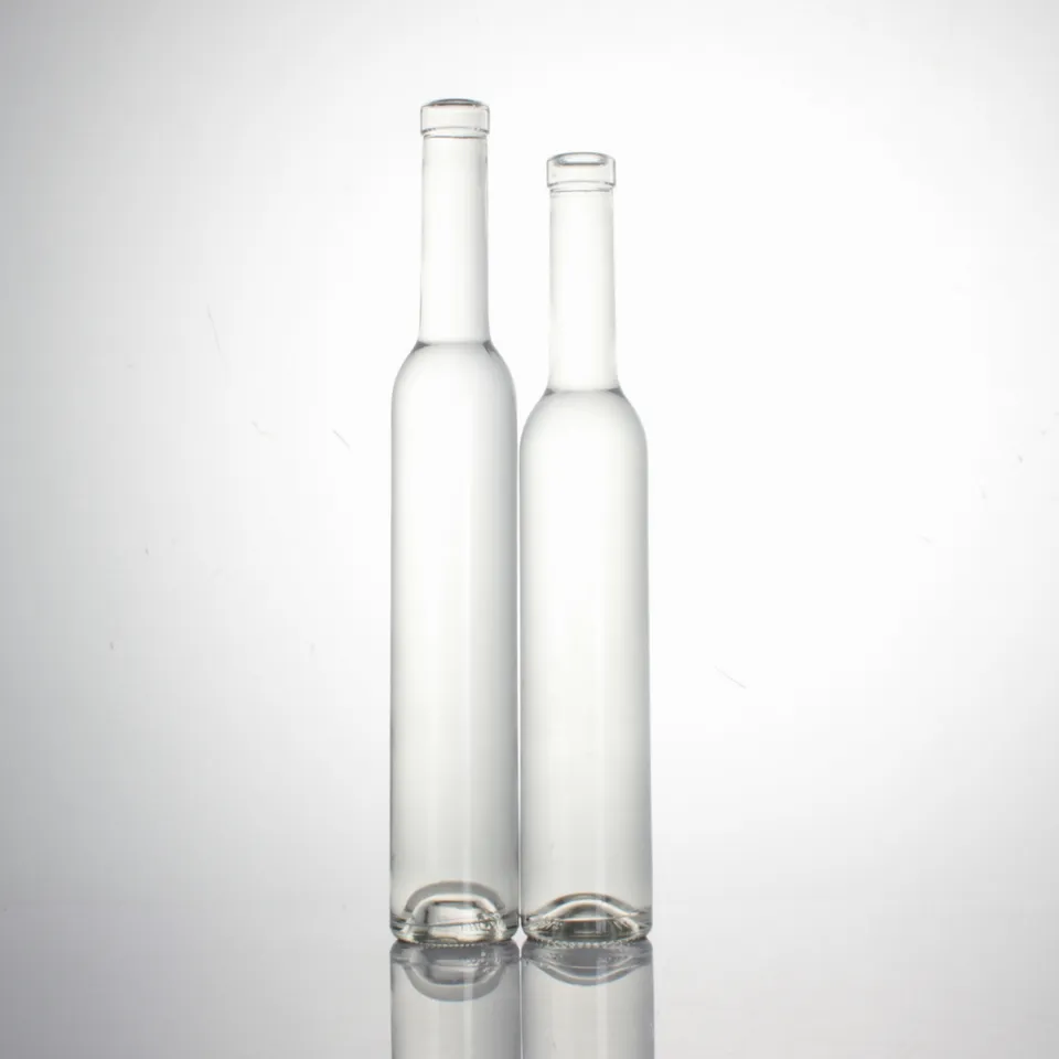 Body Material Glass 375ml 500ml 750ml Glass Bottle for Ice Wine Thin Bamboo Glass Bottle