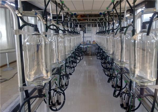 Buy cheap HL-G01 2x15 Glass Milk Bottle Cow Herringbone Milking Parlor with 380 Volt 50Hz from wholesalers