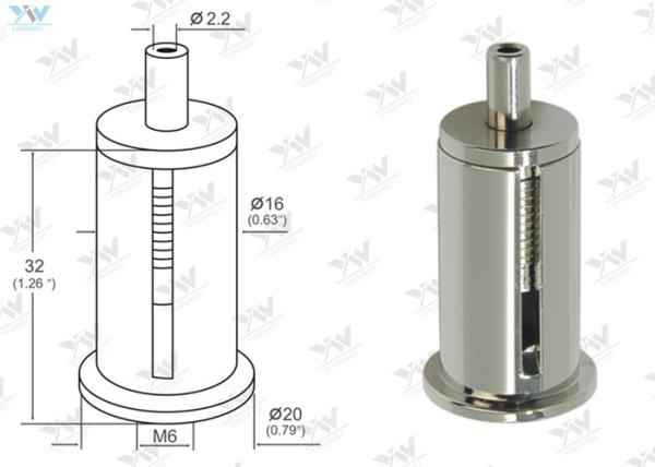 Two - Parts Aircraft Cable Fixture Hangers Sophisticated Design For Suspension
