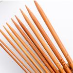 Needles Bamboo Single Head Sewing Tools Handle Crochet Hook Carbonized Knitting