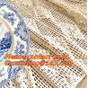 Buy cheap Round Hand Crochet table clothing - table cover - white , for wedding and banquet from wholesalers
