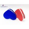 Buy cheap Heart Shape Soft PVC Bags 14.5cm Height Backside Opaque Embossed Blue PVC from wholesalers