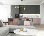 China Manufacturer Solid Wood Door Kitchen Cabinet Furniture Made in Foshan