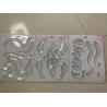 Buy cheap Glue Chip Beveled Glass Clusters Ultra Clear Semi Ellipse 5MM 6MM from wholesalers