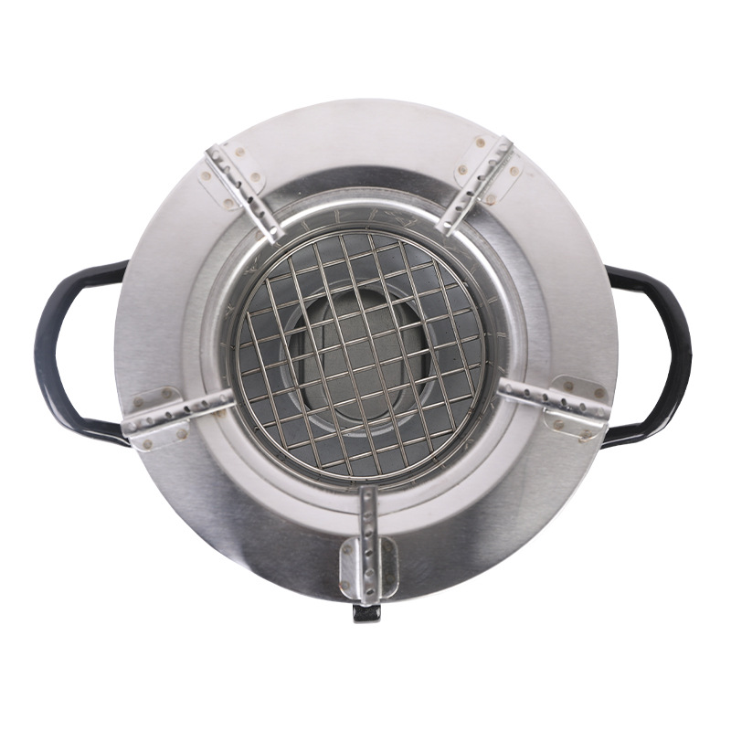 Jikojiuao Africa Nigeria Korean BBQ Grill Table with Stainless Steel Charcoal Grills
