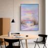 Buy cheap Customized Size Accepted Hand Painted Art Decor Painting Modern Textured Canvas Landscape Oil Painting for Living Room from wholesalers