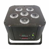 Buy cheap 6X18W RGBWA UV 6in1 DMX Wireless Battery Operated LED Stage Par Uplights product