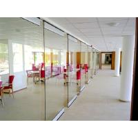 Buy cheap Spotless Room Dividers / Aluminium Frame Sliding Glass Partition Wall for Office product