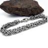 Buy cheap Men's and Women's Titanium Stainless Steel 8mm Byzantine Chain Bracelet (JCE367) from wholesalers