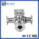 Female Connection High Pressure 3 Way Ball Valve 1/2 inch NPT for Fluid