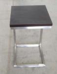 solid wood top stainless steel metal side table/End table/coffee table for hotel