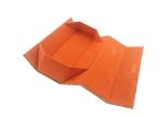 Soft Velvet Optical Collapsible Eyeglass Case Orange Interior For Mens Womens