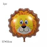 Animal Head Foil Ballons Cartoon Helium Foil Balloon Decoration