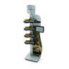 Buy cheap Double Sided Wooden Display Stand Sock Display Rack With Wheels For Foot Wear from wholesalers