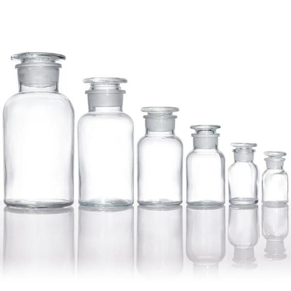 Buy cheap 250 Ml Glass Reagent Bottle Glossy Amber Chemical Laboratory Bottle from wholesalers