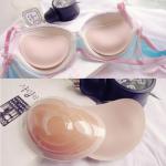 Niris Lingerie Heart Shape Women Summer Sponge Foam Bra Pads Chest Cup Breast