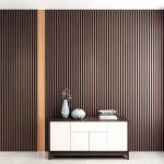 Protective 3D Insulated Slat Wood Indoor Interior PVC Decorate WPC Wall Panel