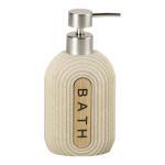 Sand Stone Bathroom Accessories Sets Oval Shape With Wood Letter Printed
