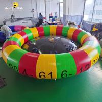 Buy cheap 3m 4m 5m Dia Inflatable Towable Boat Toys Rotating Spinning Disco Boat Tube product
