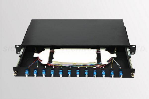 Buy cheap Patch Panel Fiber Optic 24 Port 19 Inch Rack Mounted OTOP/ OEM Accepted from wholesalers