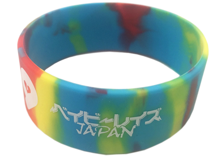 Widen custom Silicone bracelet for boys girls logo Wristband Recessed Rubber strap words color size