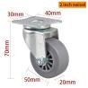 Buy cheap EDL Mini Caster Wheels 2inch 30kg Plate TPE by Rigid, Swivel and Brake type from wholesalers