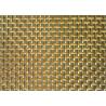 Buy cheap Width 1.5m Stainless Steel Decorative Wire Mesh Grilles Bronze Color For Caninets from wholesalers