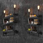 Rustic industrial wall lamp study store shop restaurant cafe light antique wall