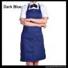Buy cheap Fashion popular advertising good polyester bib apron with dark blue color against dirty from wholesalers