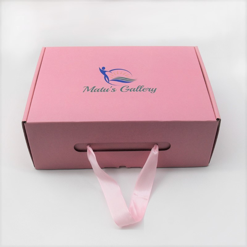 Cmyk Printing Custom Paper Shopping Bags Cardboard Pink Shoe Boxes With Ribbon