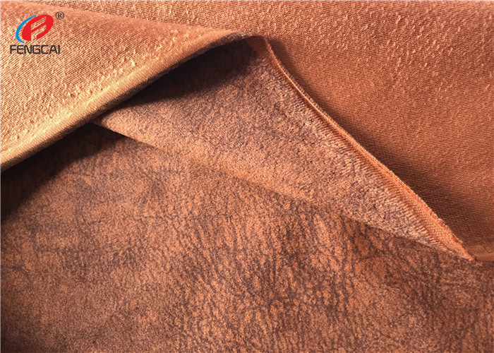 Polyester Fleece Printed Brushed Velvet Material For Upholstery , 180cm Width
