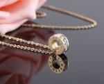 Rome Number Pendant Necklace Diamond Stainless Steel Jewelry Rose Gold Fashion